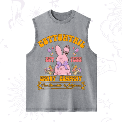 Purplehecate Cottontail Candy Company Easter Washed Tank