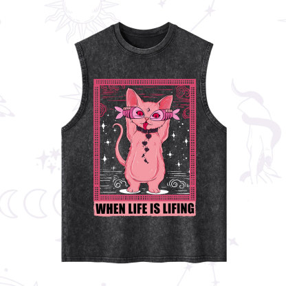 Purplehecate When Life Is Lifting Washed Tank
