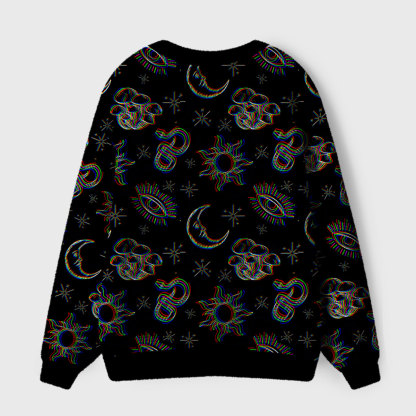 Purplehecate Eye of the Serpent Stars Ugly Cardigan Sweaters