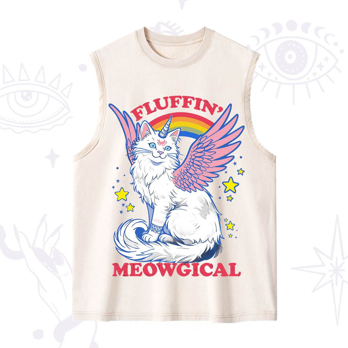 Purplehecate Fluffin Meowgical Washed Tank