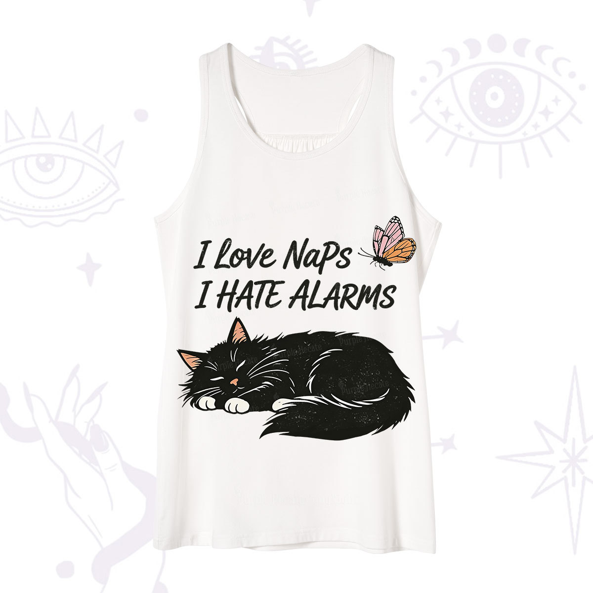 Purplehecate I Love Naps I Hate Alarms Tank