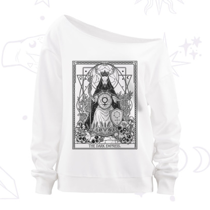 Purplehecate The Dark Empress Off The Shoulder Sweatshirt