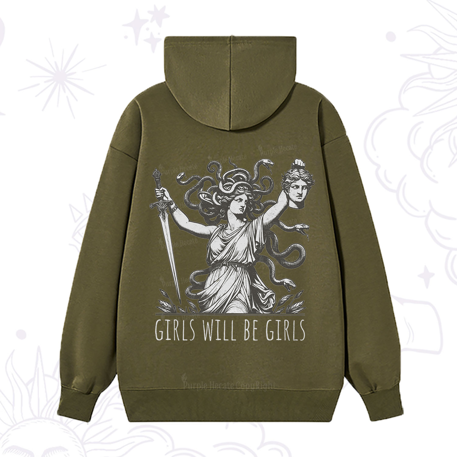 Purplehecate Girls Will Be Girls Medusa Hoodie