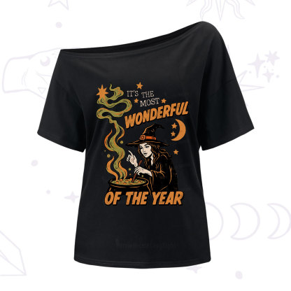 Purplehecate Is The Most Wonderful Time Halloween One Shoulder T-Shirt