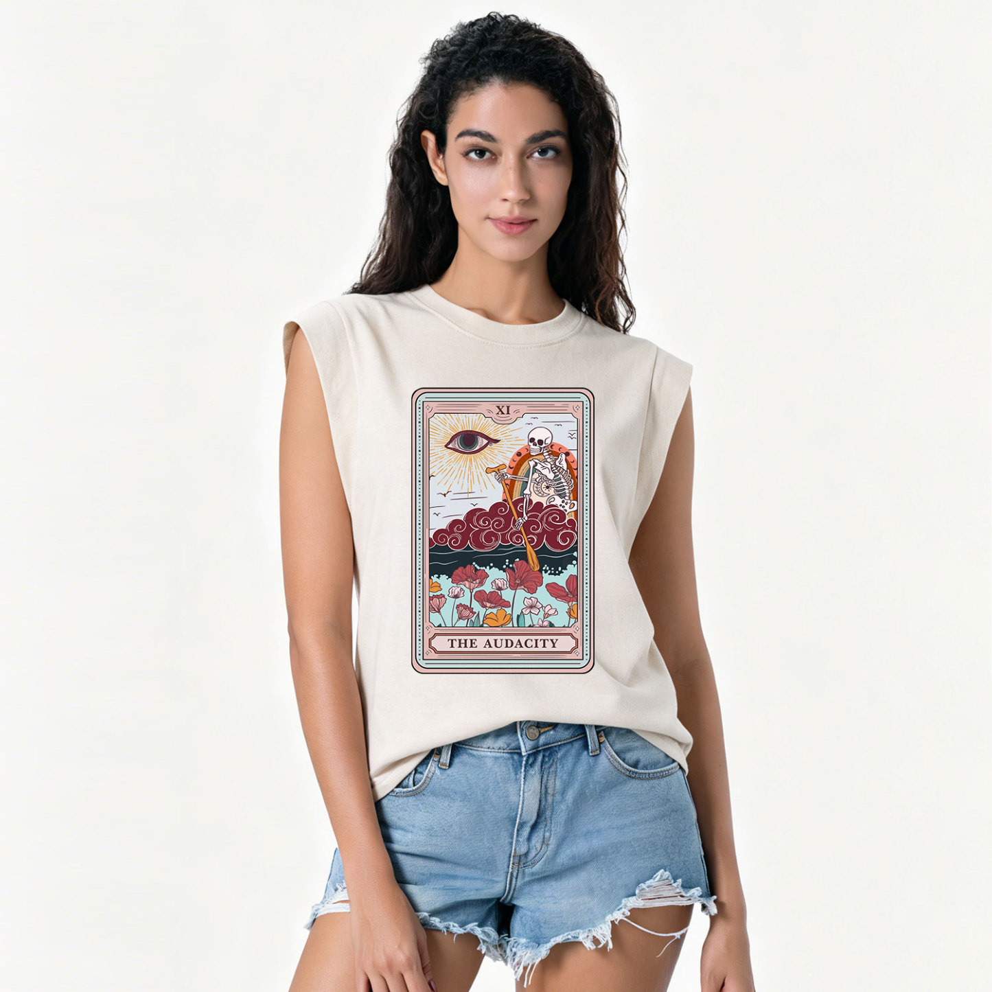 Purplehecate The Audacity Tarot Card Vintage Washed Tank