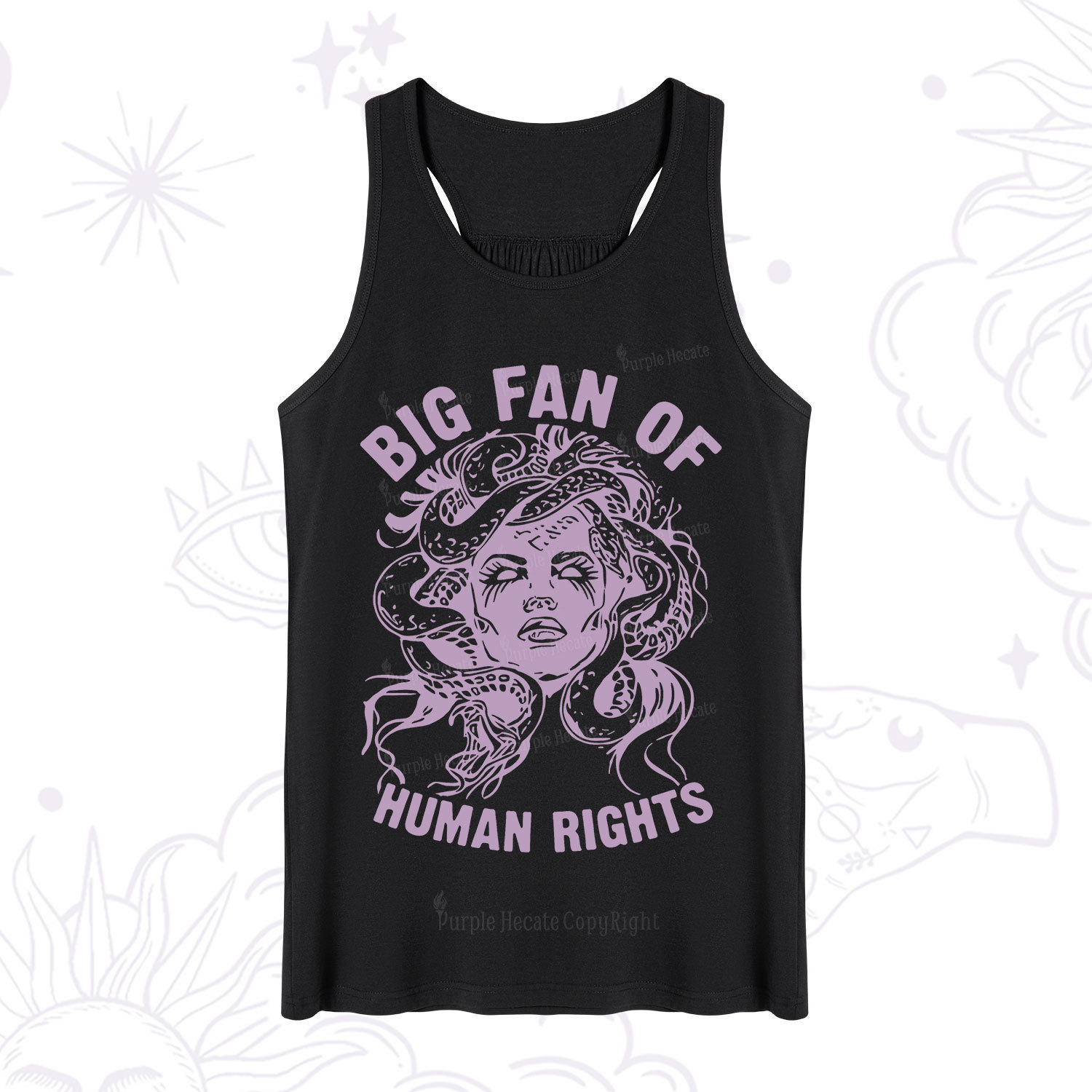 Magic Purplehecate Big Fan of Human Rights Tank