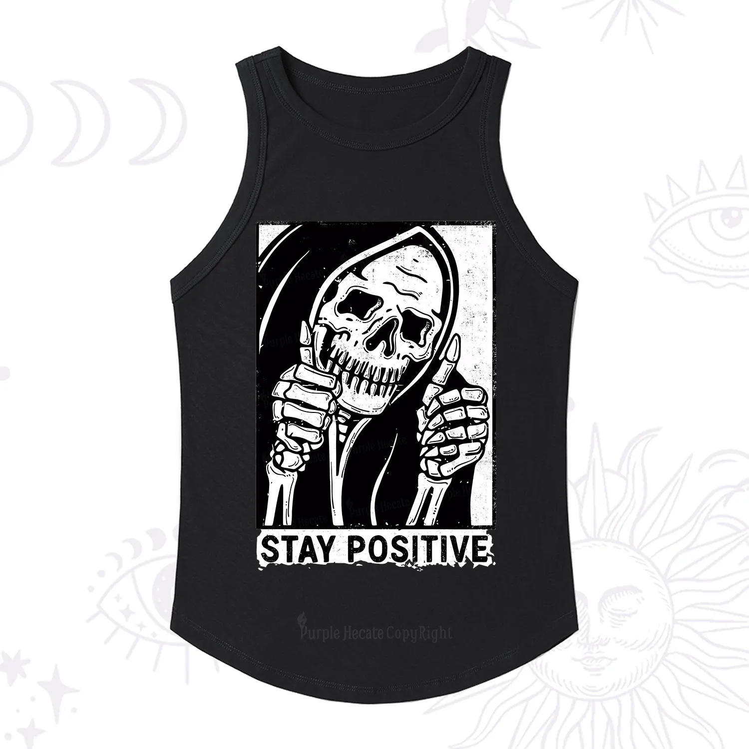 Purplehecate Stay Positive Racerback Tank Top