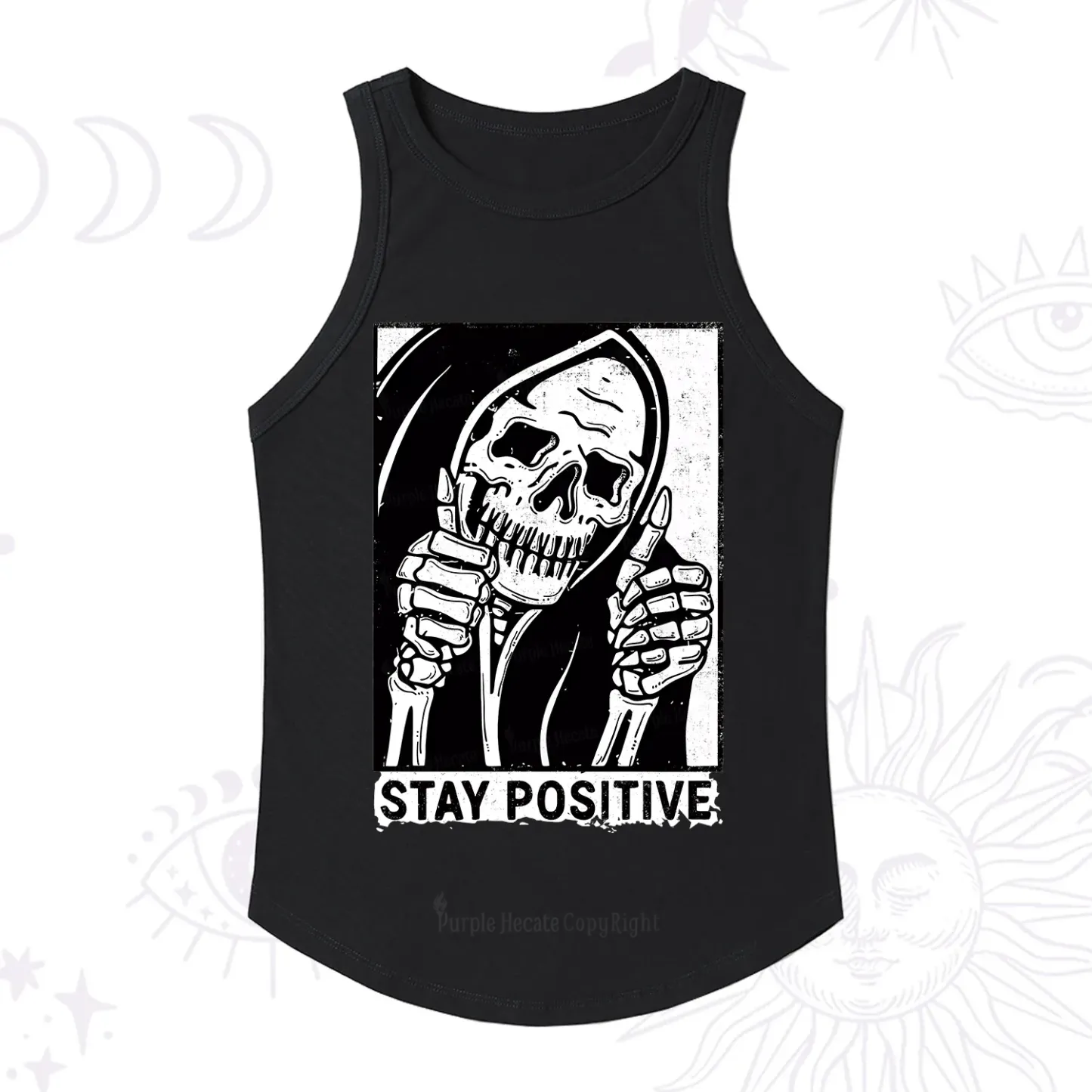Purplehecate Stay Positive Racerback Tank Top