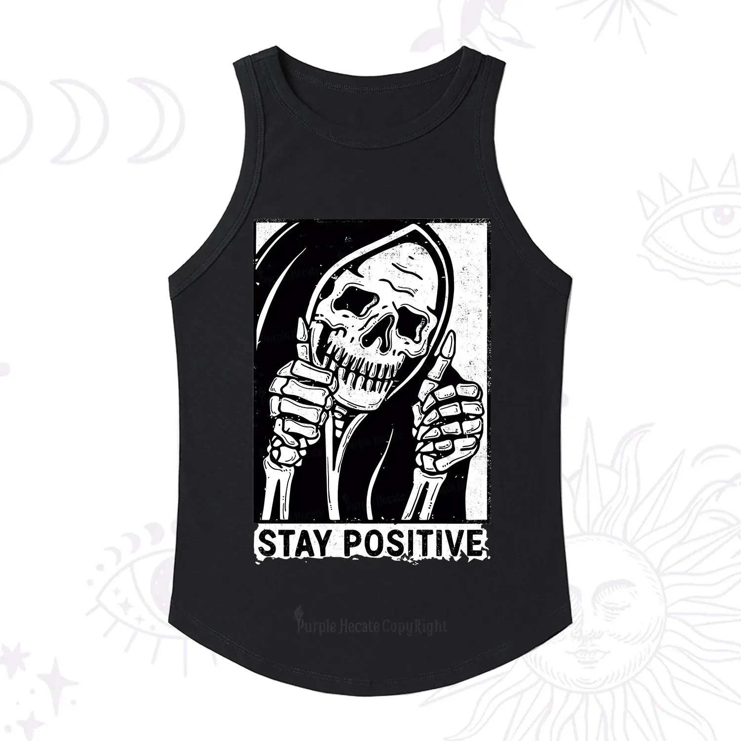 Purplehecate Stay Positive Racerback Tank Top