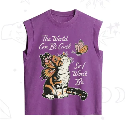 Purplehecate The World Can Be Cruel So I Won't Be Vintage Washed Tank