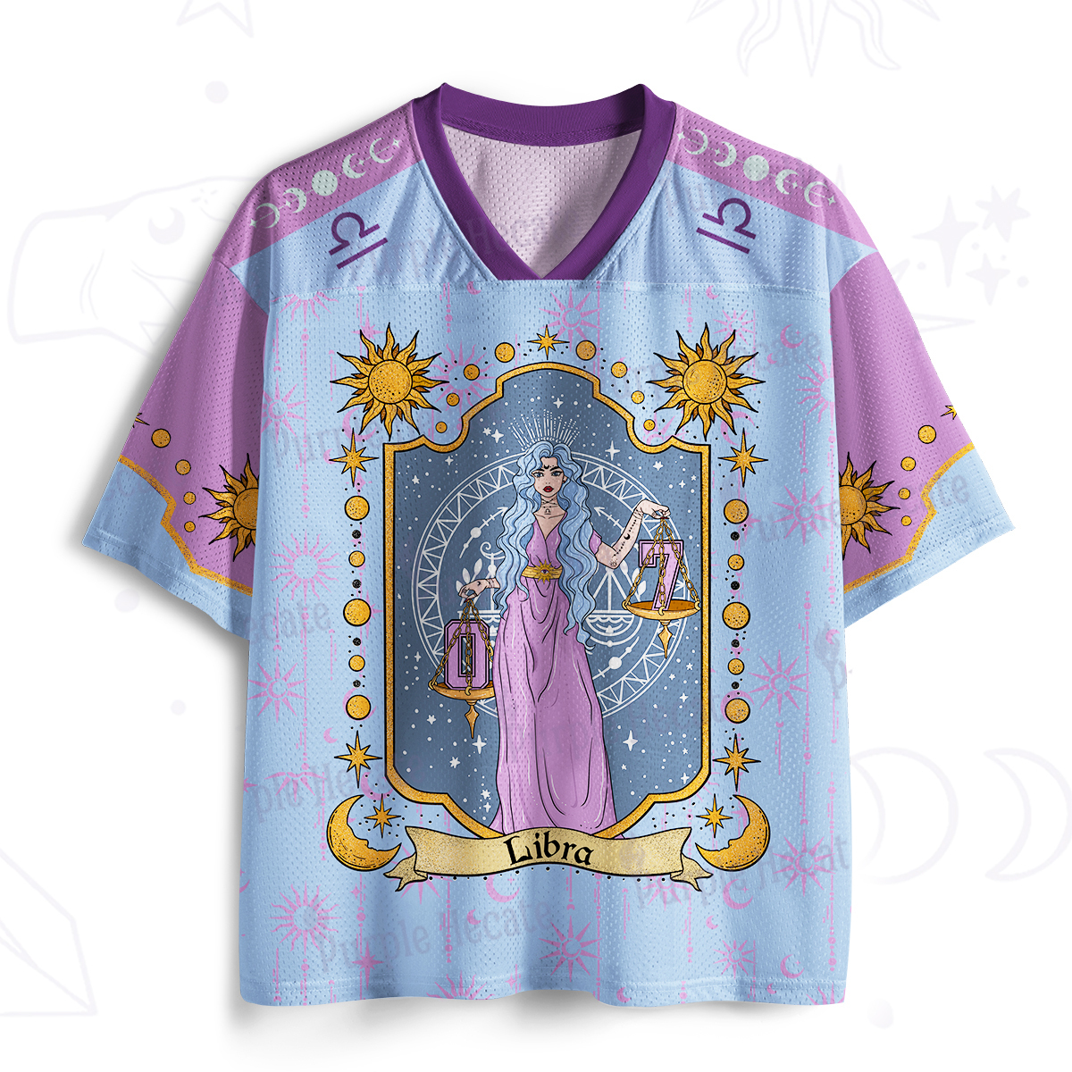 Purplehecate Libra Zodiac Mesh Jersey