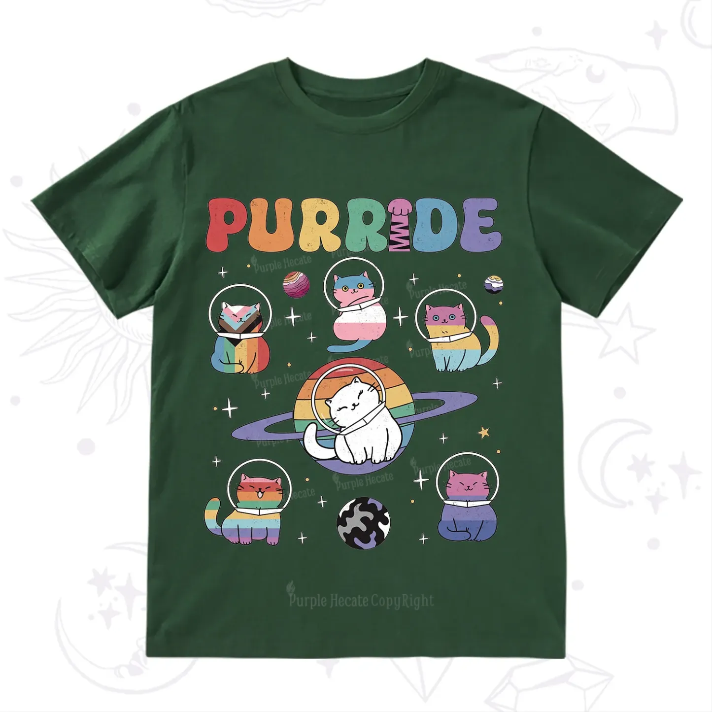 Purplehecate Purride Cat T-Shirt