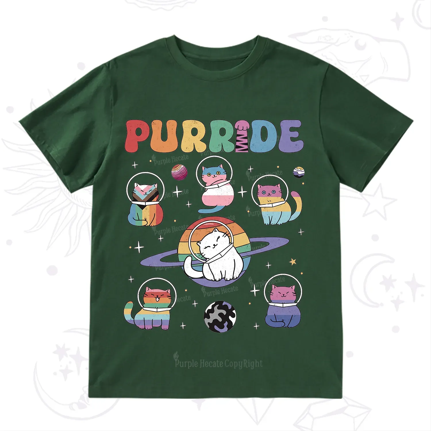 Purplehecate Purride Cat T-Shirt