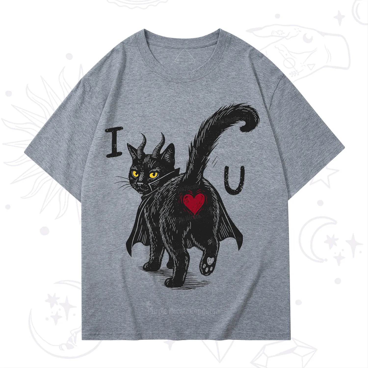 Purplehecate Bad Bad Evil Cat T-Shirt