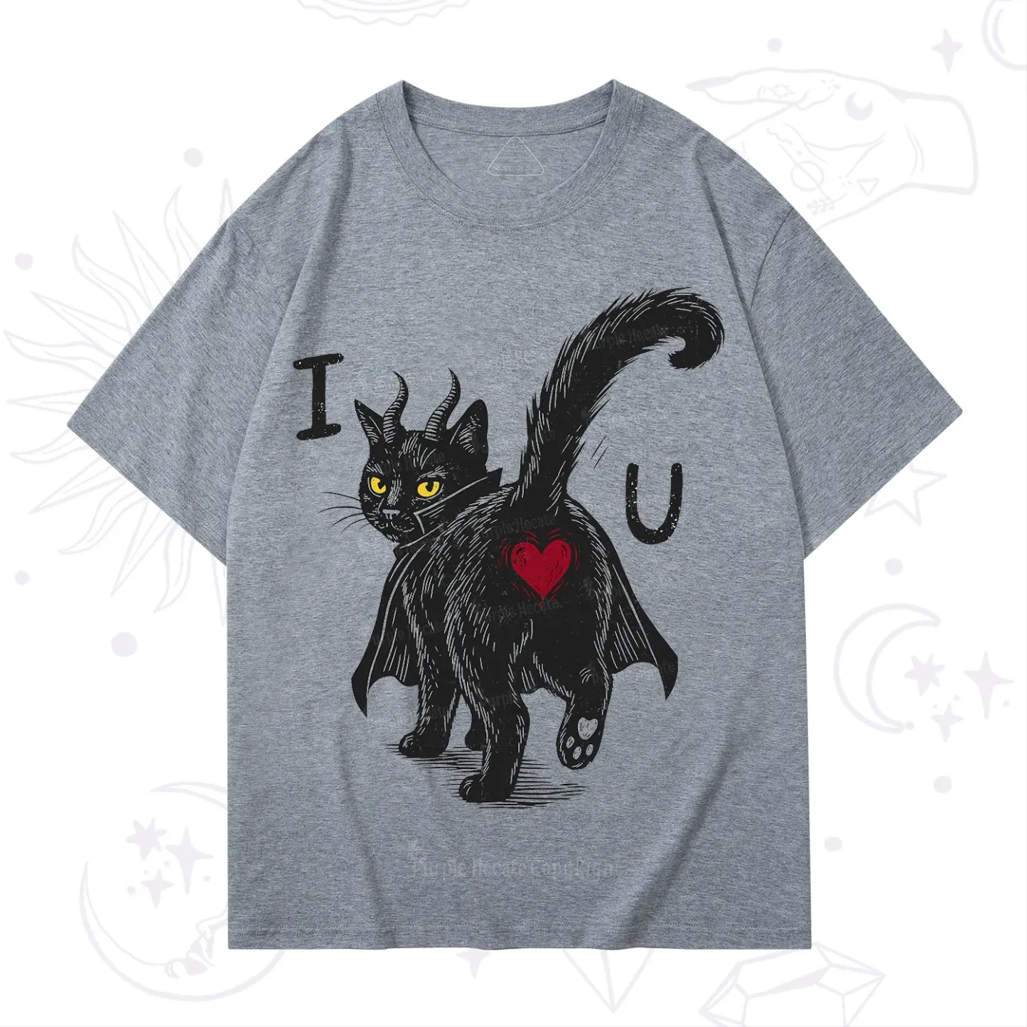 Purplehecate Bad Bad Evil Cat T-Shirt