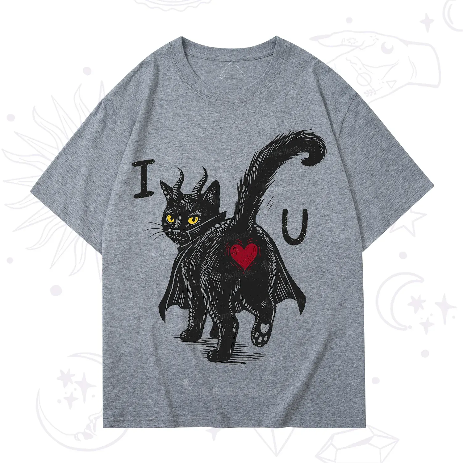 Purplehecate Bad Bad Evil Cat T-Shirt