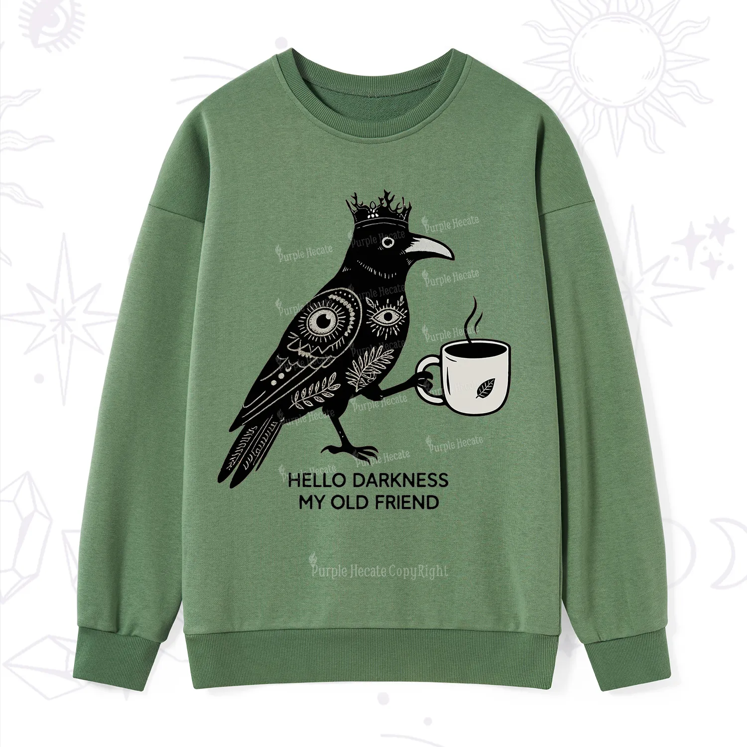 Purplehecate Hello Darkness My Old Friend Sweatshirt