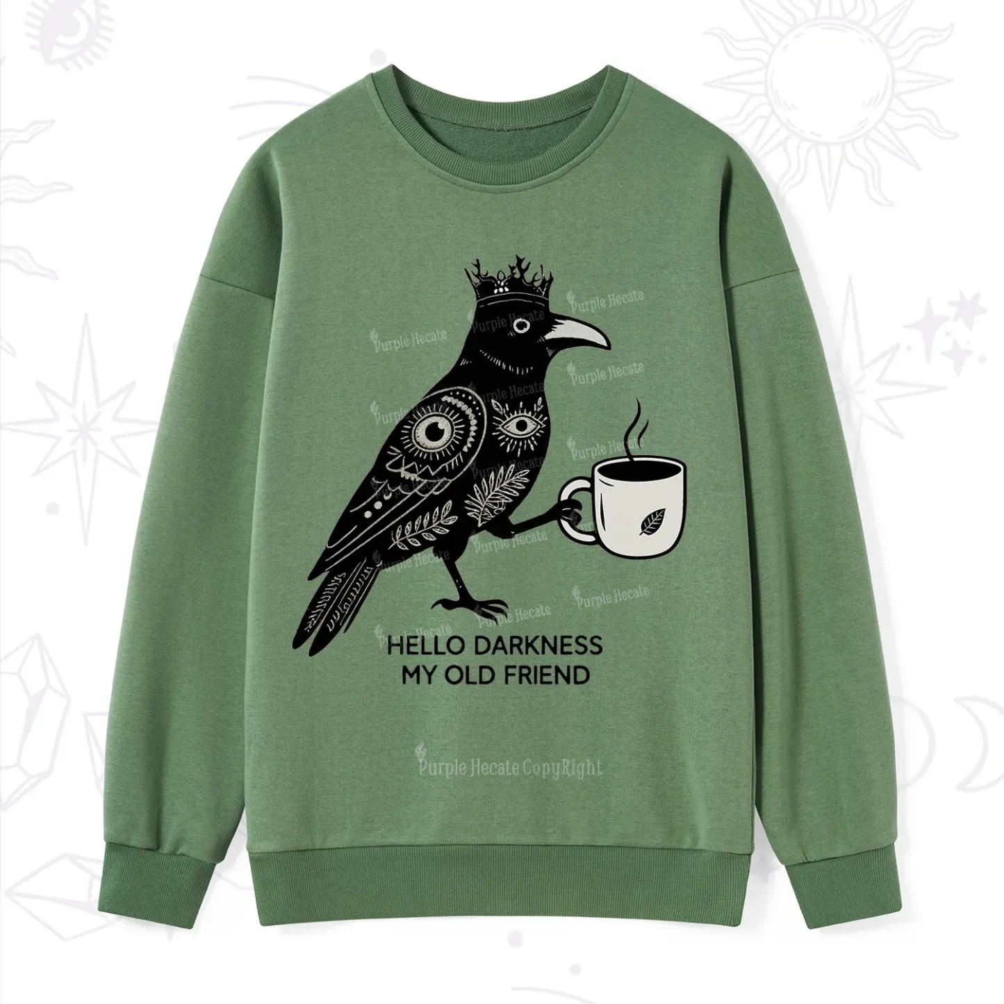 Purplehecate Hello Darkness My Old Friend Sweatshirt