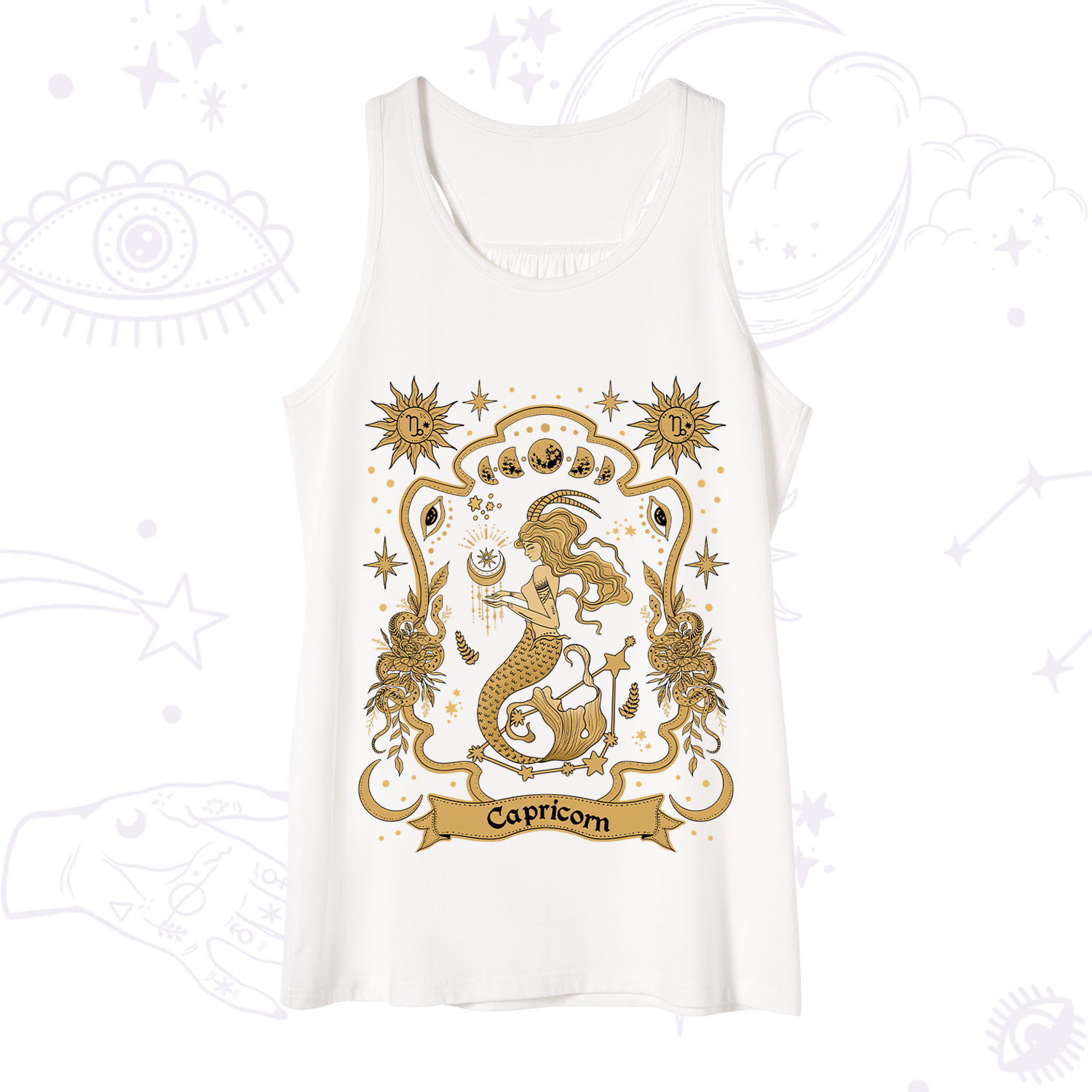 Purplehecate Capricorn' Astral Mirage Zodiac Tank