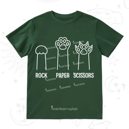 Purplehecate Rock Paper Scissors Cat Paw Edition T-Shirt