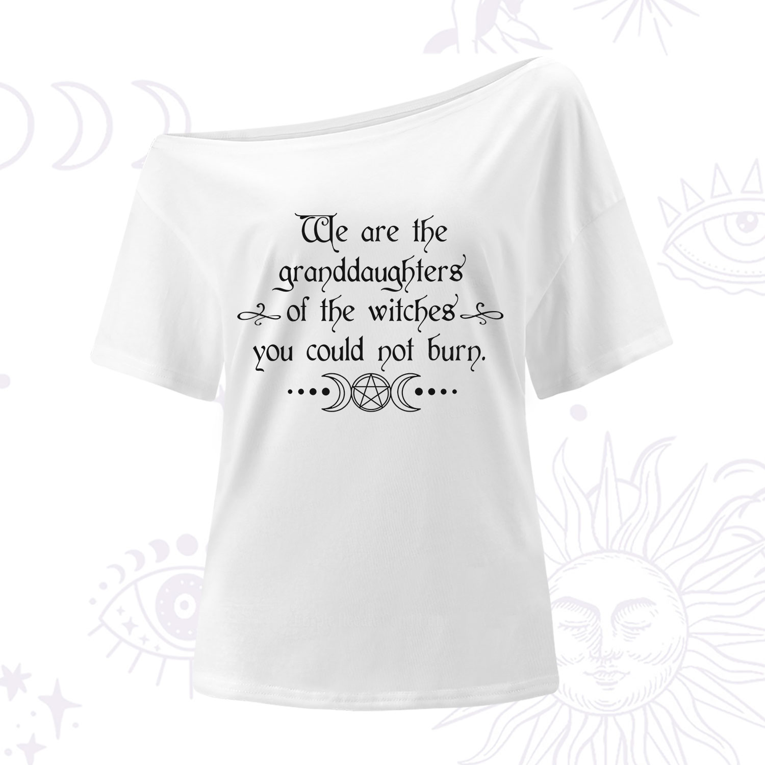 Purplehecate They Didn't Burn Witches They Burned Women One Shoulder T-Shirt