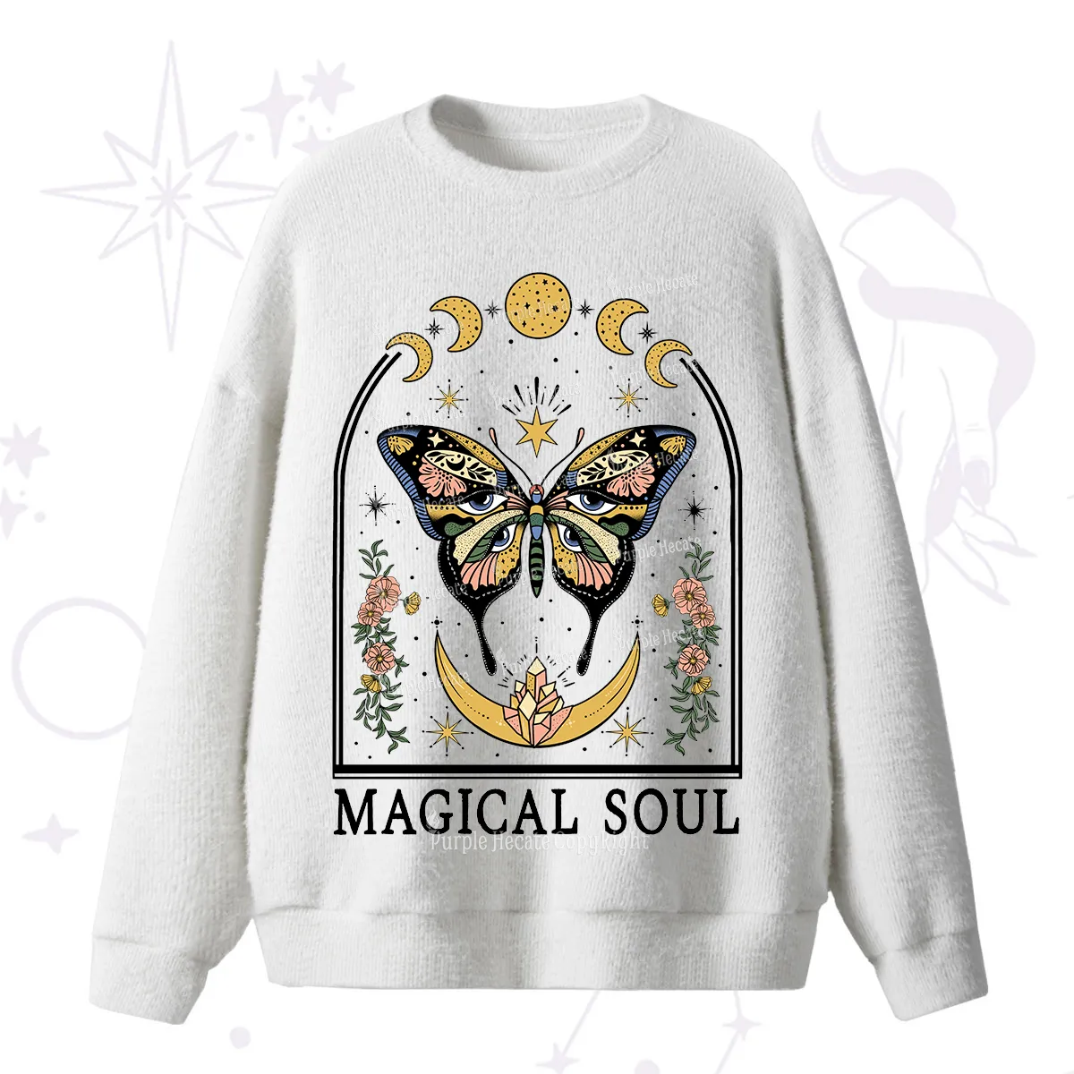 Purplehecate Magical Soul Fuzzy Ugly Sweater