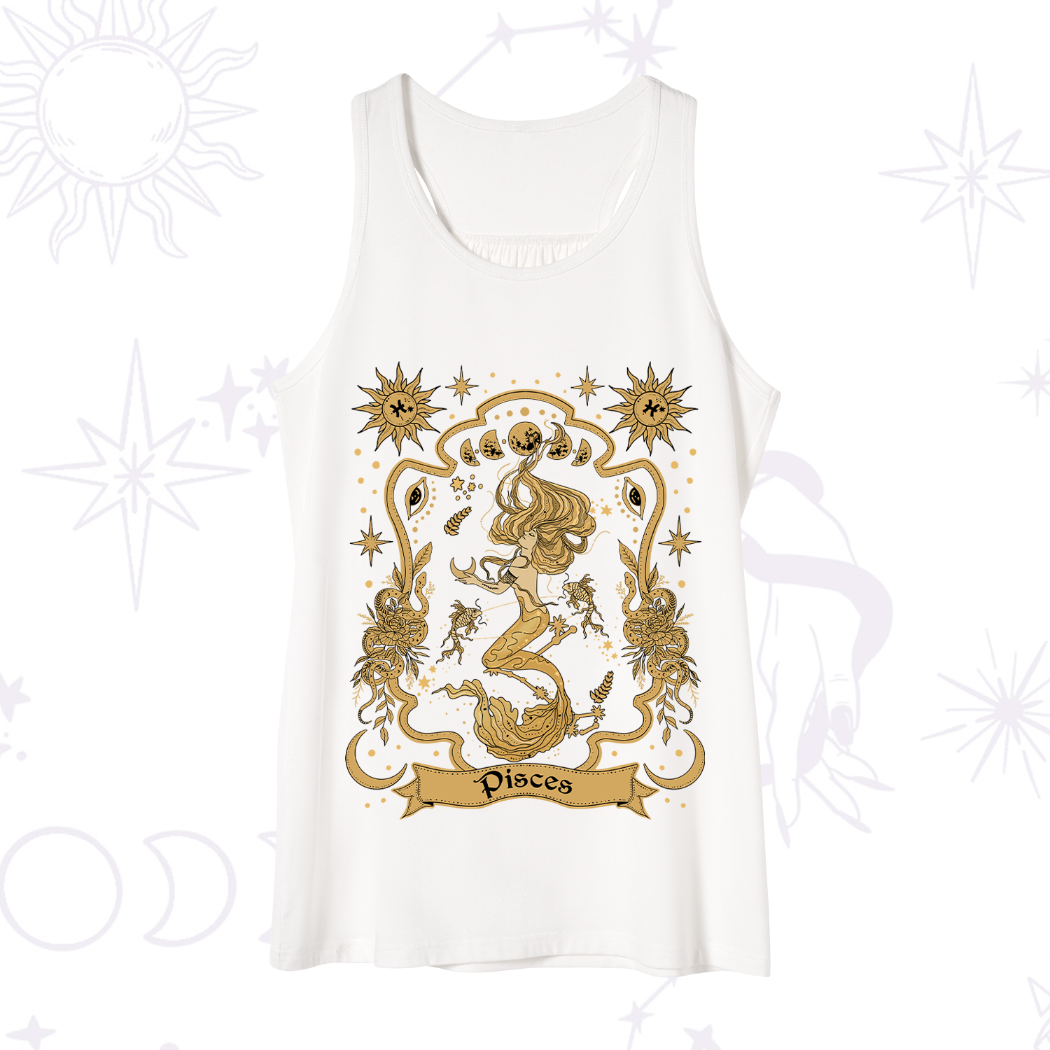 Purplehecate Pisces' Astral Mirage Zodiac Tank