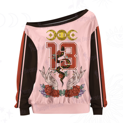 Purplehecate Lunar Guardian Serpent Off The Shoulder Graphic Jersey