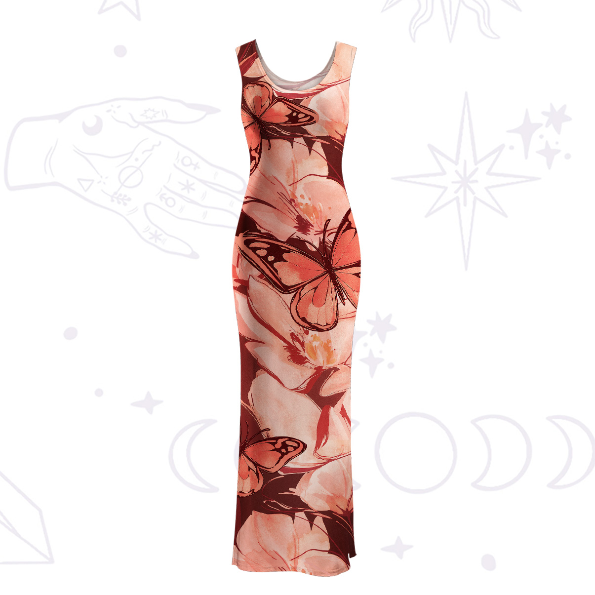 Purplehecate Metamorphosis Spell Maxi Tank Beachwear Dress