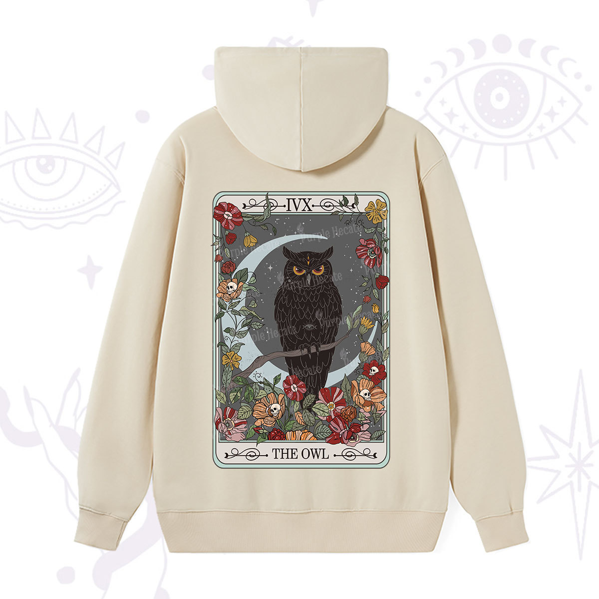 Purplehecate The Owl Tarot Hoodie