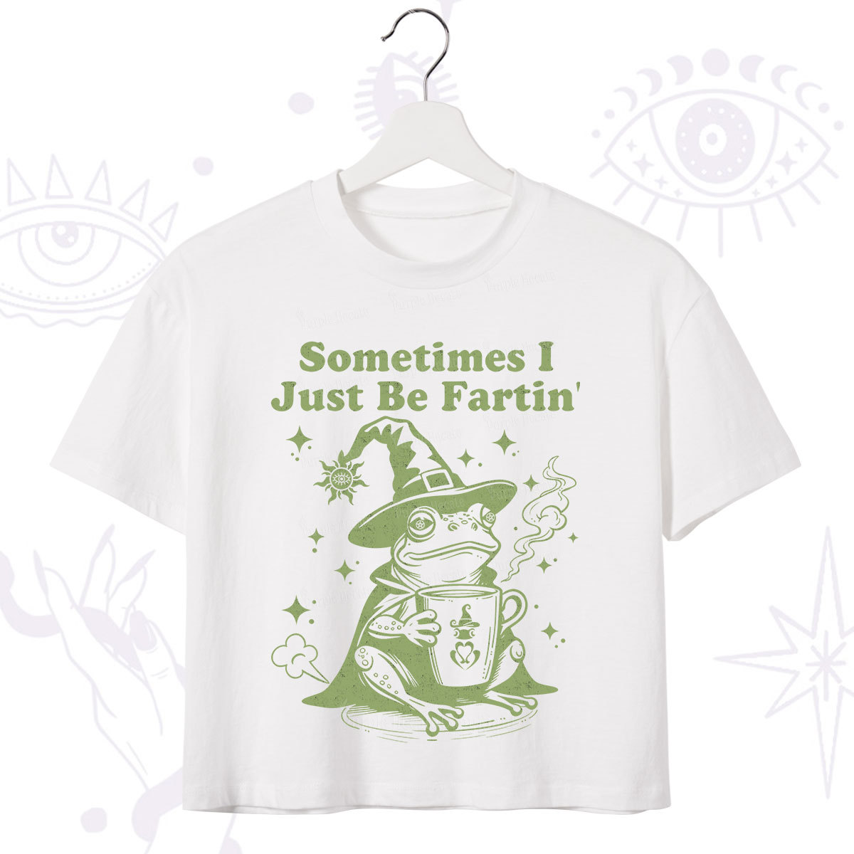 Purplehecate Sometimes I Just Be Fartin Crop T-Shirt