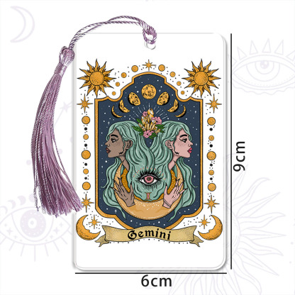 Purplehecate Gemini Zodiac Bookmark