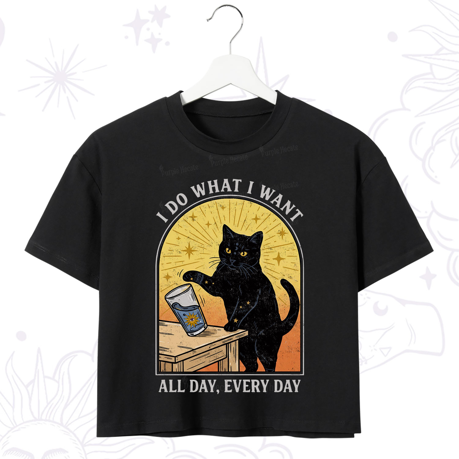 Purplehecate I Do What I What Crop T-Shirt