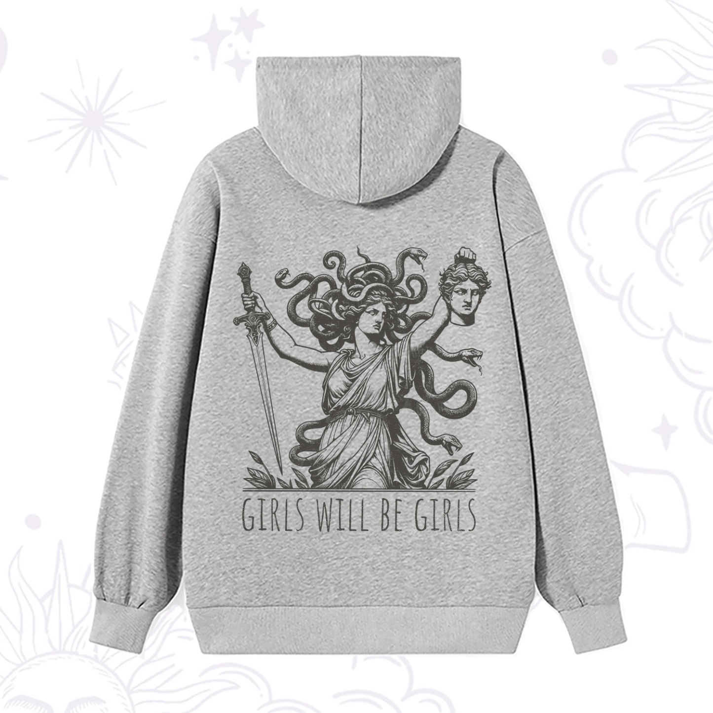 Purplehecate Girls Will Be Girls Medusa Hoodie
