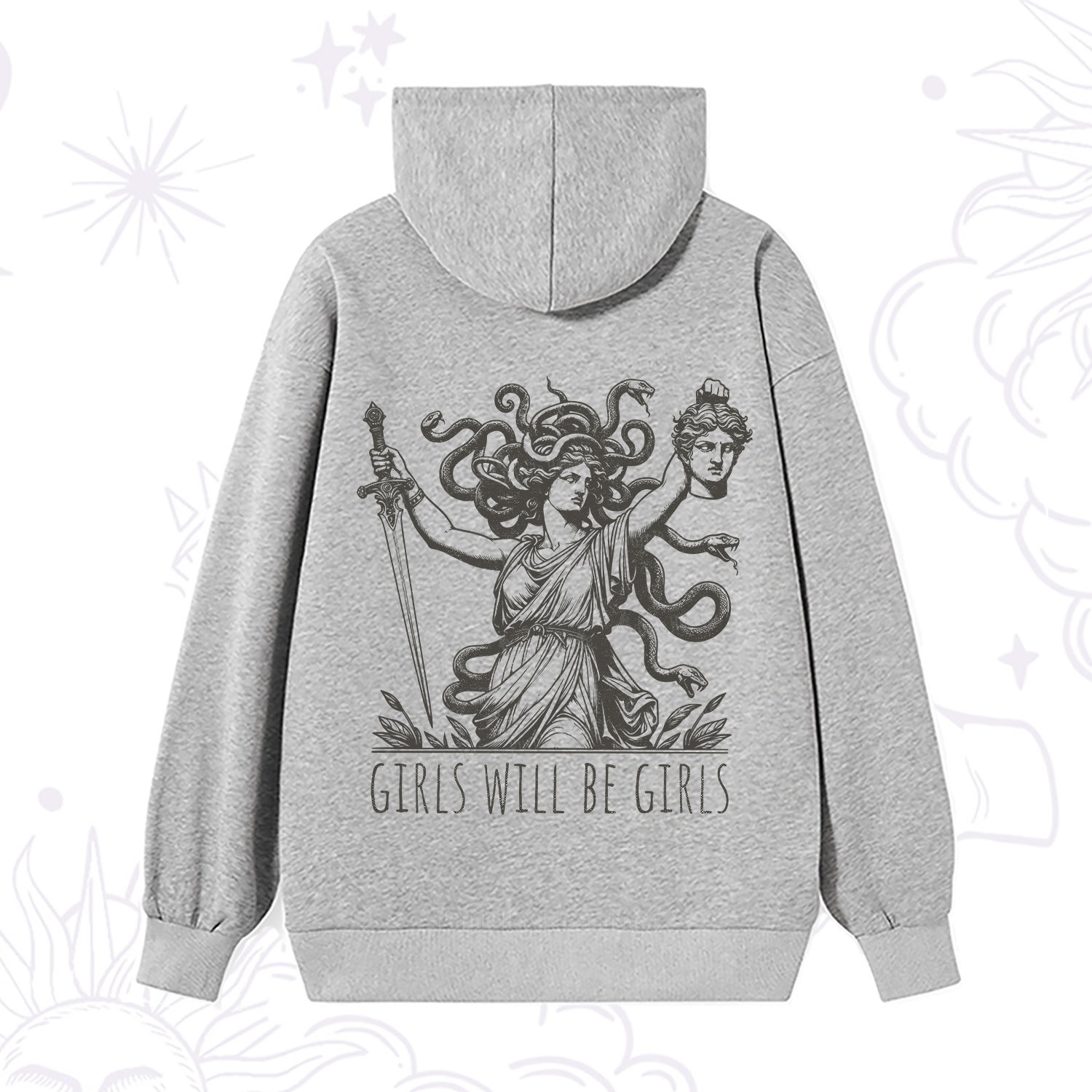 Purplehecate Girls Will Be Girls Medusa Hoodie