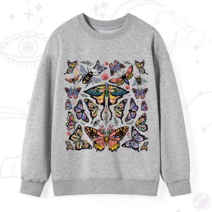 Purplehecate Mystical Butterfly & Moth Sweatshirt