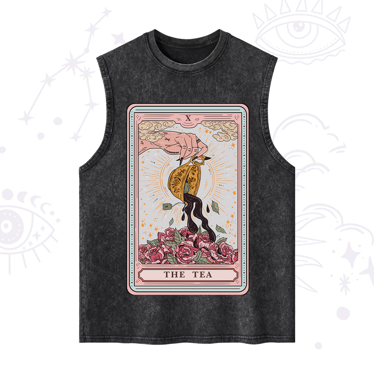 Purplehecate The Tea Food Tarot Card Washed Tank