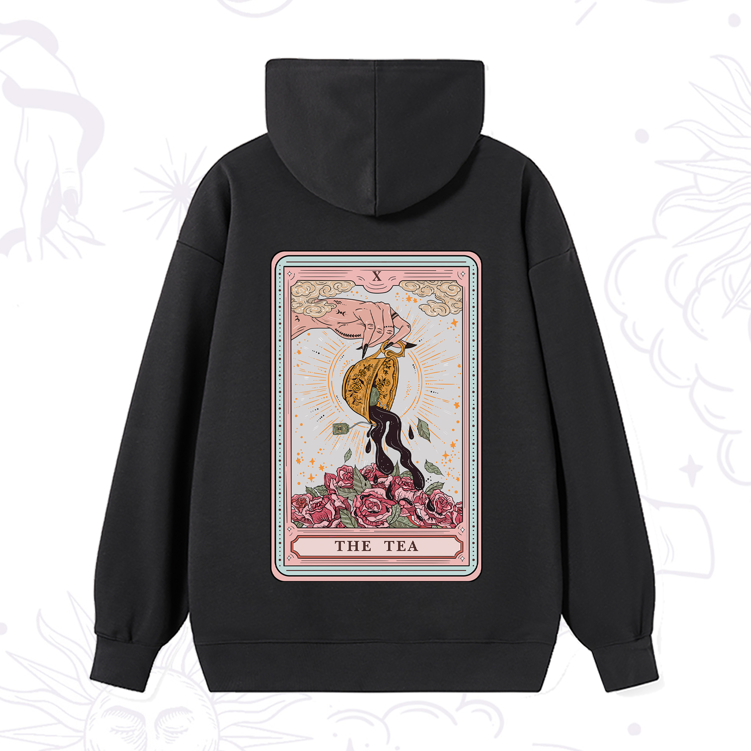 Purplehecate The Tea Tarot Card Hoodie