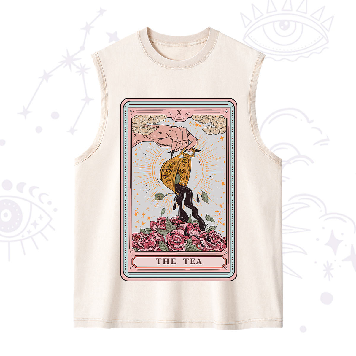 Purplehecate The Tea Food Tarot Card Washed Tank