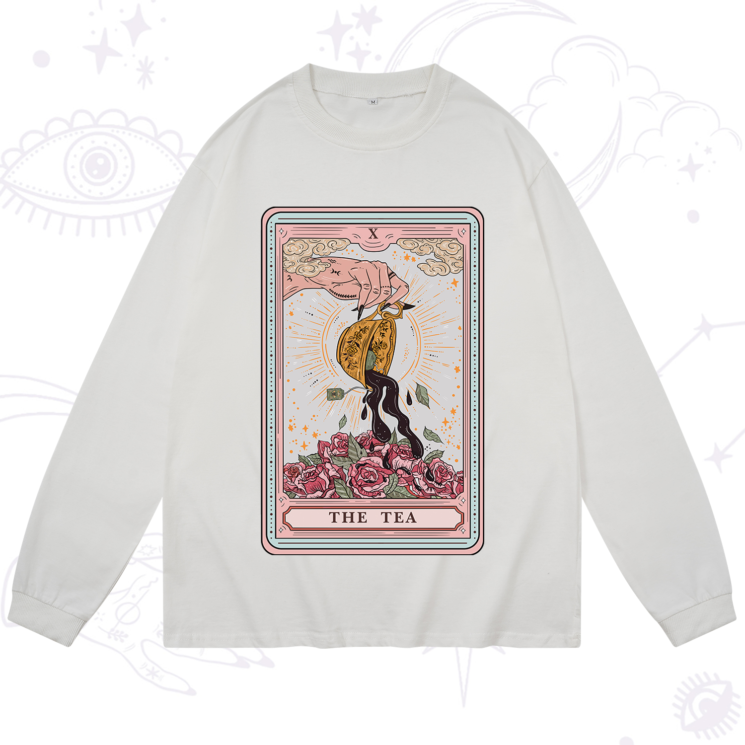 Purplehecate The Tea Food Tarot Card Long Sleeve T-Shirt