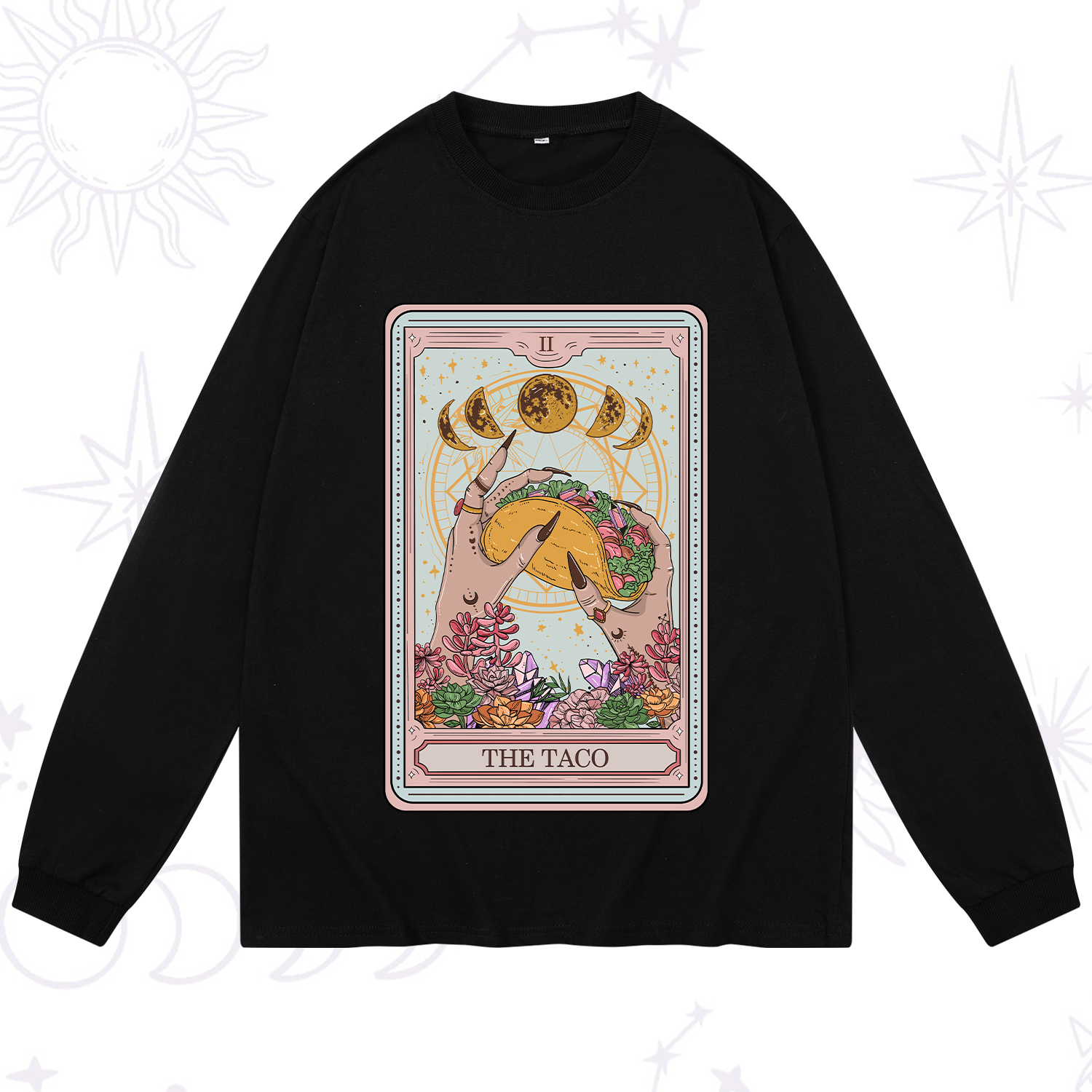 Purplehecate The Taco Tarot Long Sleeve T-Shirt