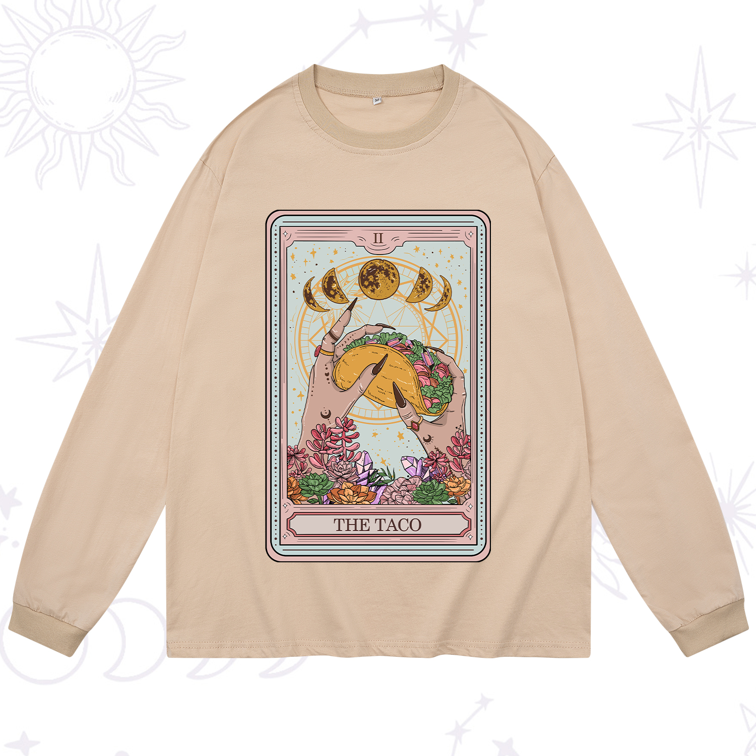 Purplehecate The Taco Tarot Long Sleeve T-Shirt