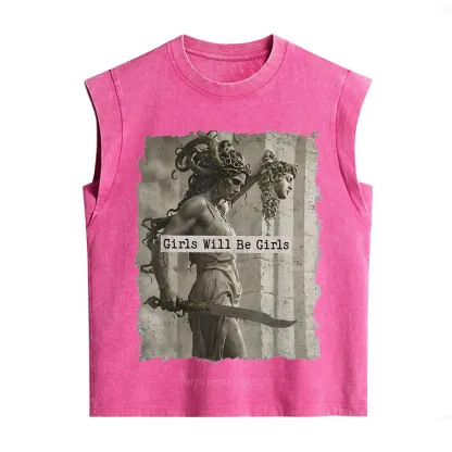 Purplehecate Medusa Girls Will Be Girls Vintage Washed Tank
