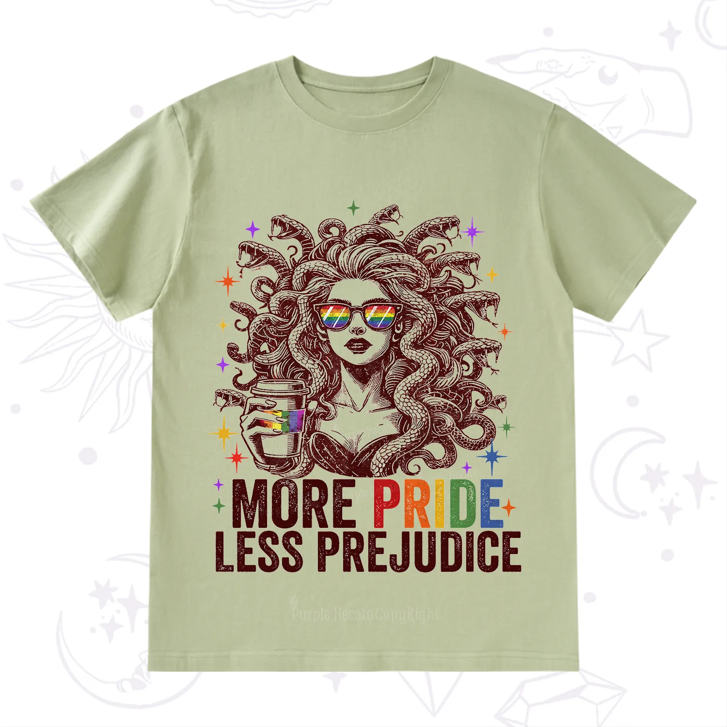 Purplehecate More Pride Less Prejudice Medusa T-Shirt