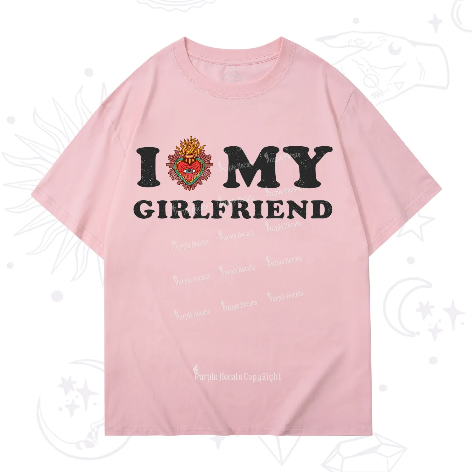 Purplehecate I Love My Boyfriend Valentine T-Shirt