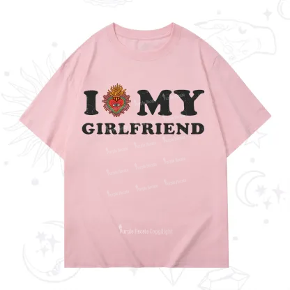 Purplehecate I Love My Boyfriend Valentine T-Shirt