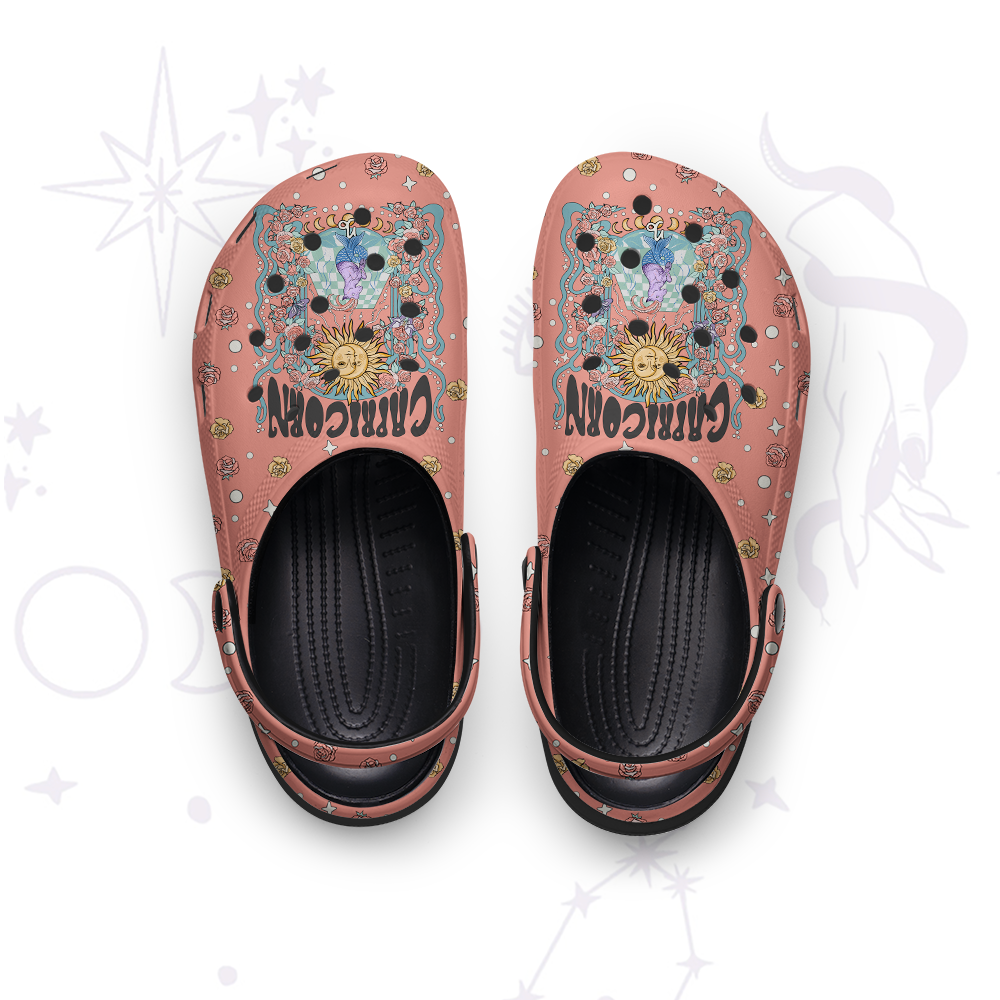 Purplehecate Capricorn Spirit Zodiac Rubber Clogs