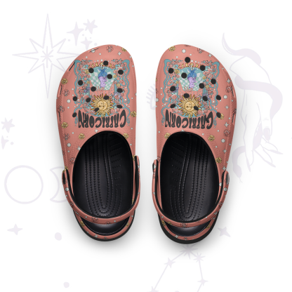Purplehecate Capricorn Spirit Zodiac Rubber Clogs
