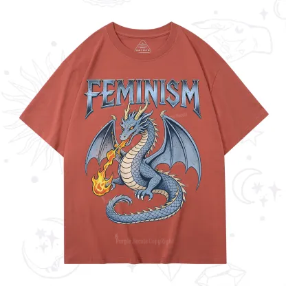 Purplehecate Feminism Dragon Fantasy T-Shirt
