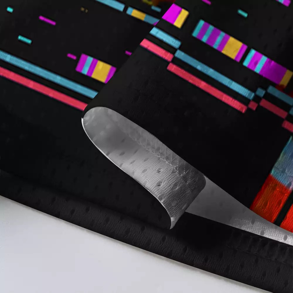 Purplehecate Glitchy Cat Vibes Mesh Jersey